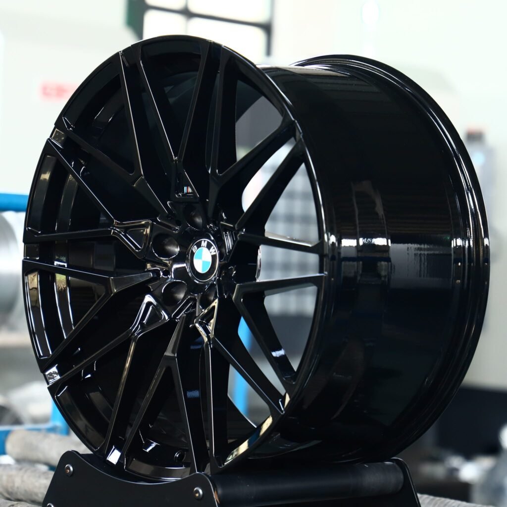 5x120 wheels – Matte Silver 10 Y-Spoke (BMW Style 666M), side view
