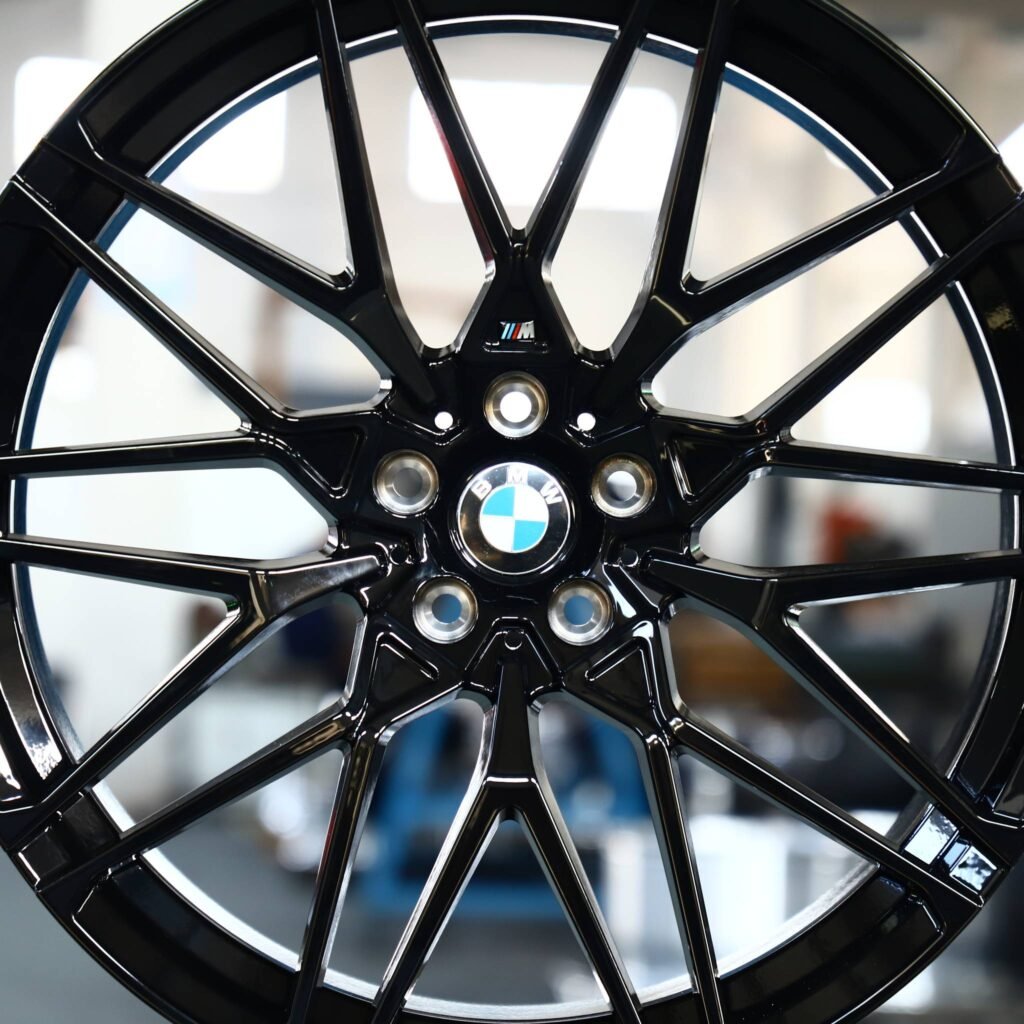 BMW M4 F82 wheels – Matte Silver 10 Y-Spoke (BMW Style 666M), lip and barrel detail