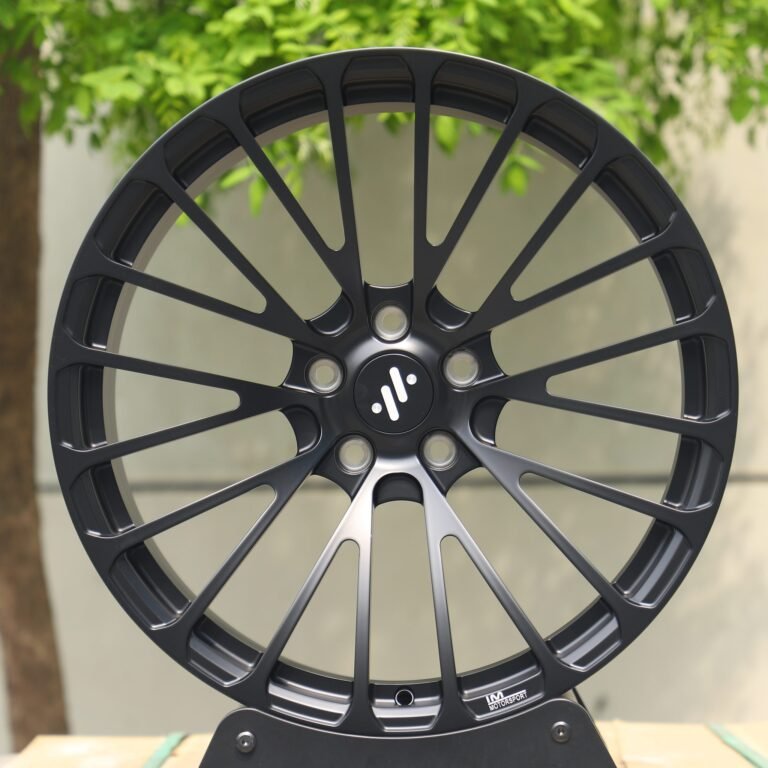 IM L7 wheels – Matte Silver 10 Y-Spoke, front view