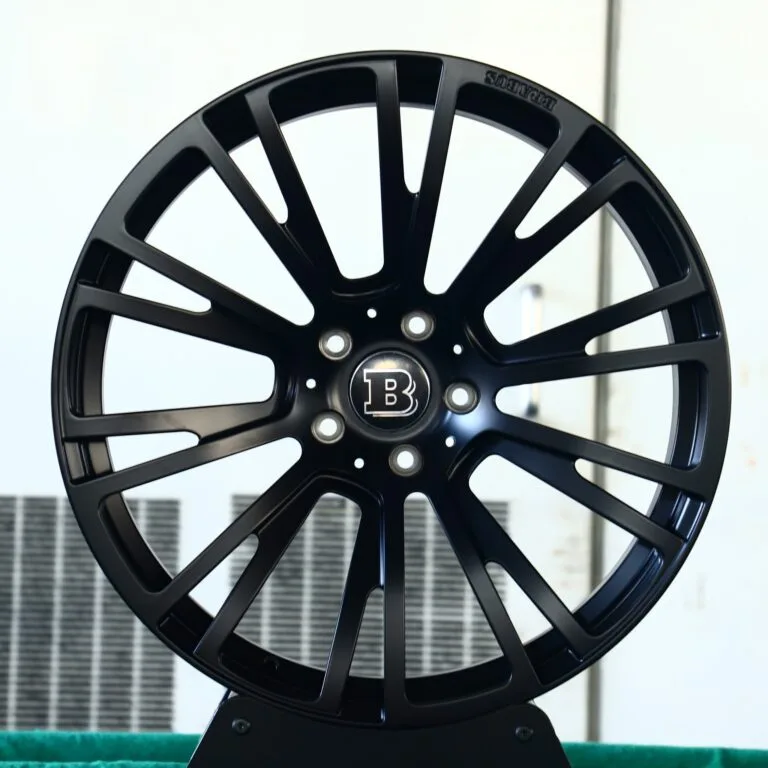 Mercedes-Benz E-Class wheels – Matte Silver 10 Y-Spoke, front view