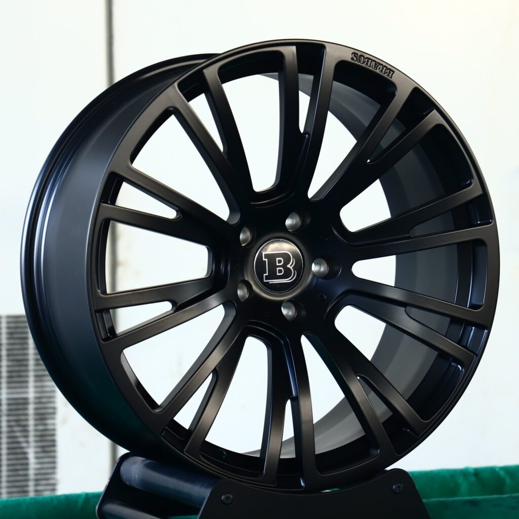 Mercedes-Benz S-Class wheels – Matte Silver 10 Y-Spoke, angled view