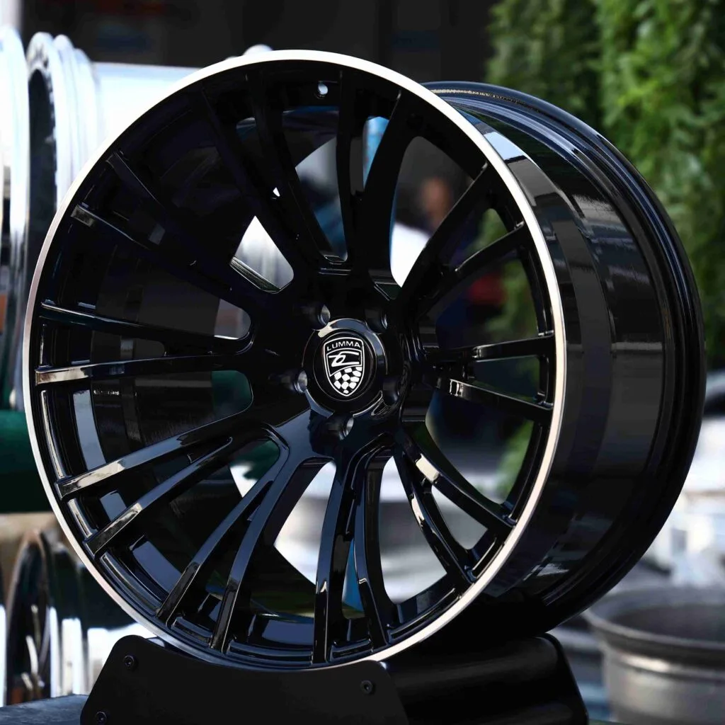 BMW M3 wheels – Matte Silver 10 Y-Spoke, angled view