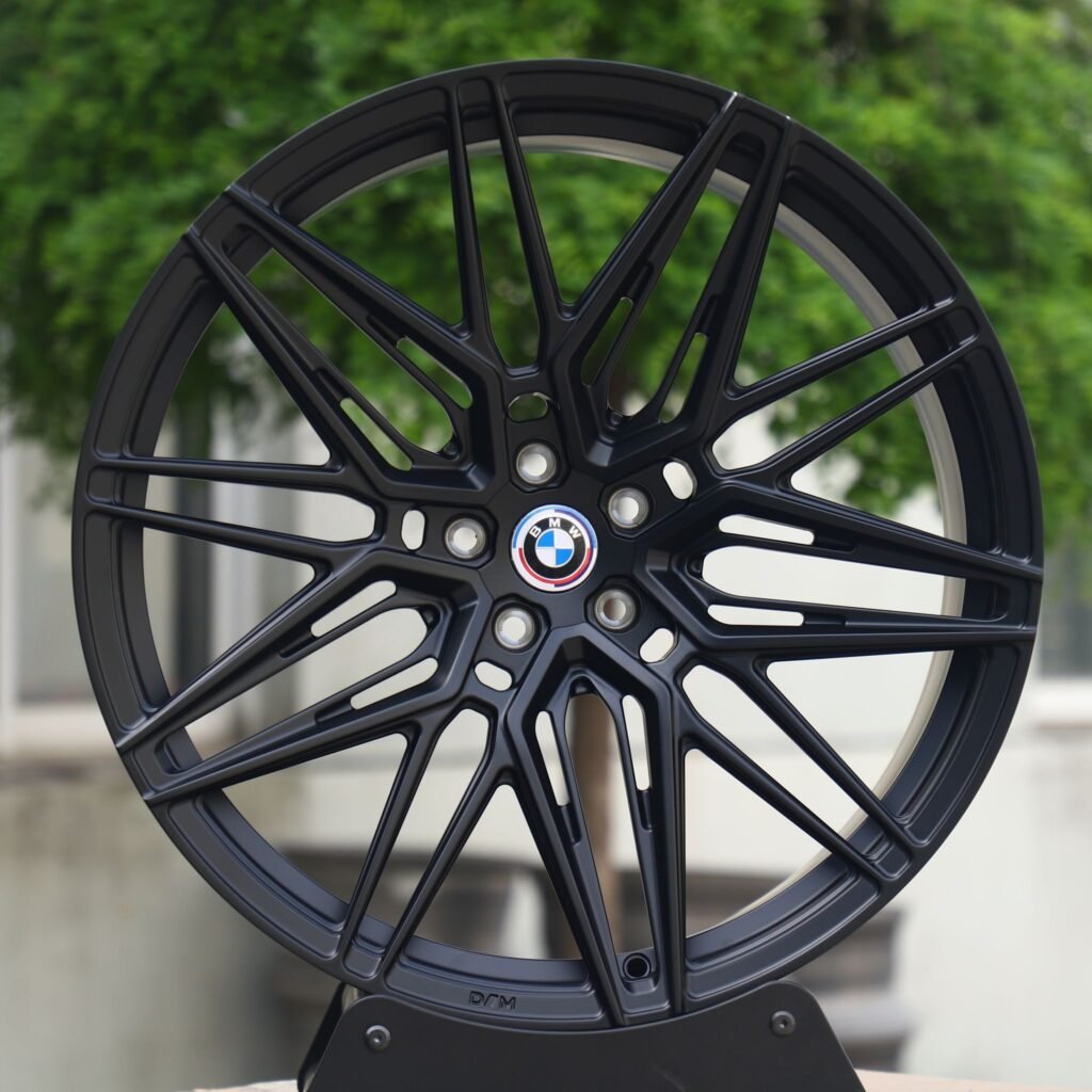 BMW M2 G87 wheels – Matte Silver 10 Y-Spoke Side-Milled, front view