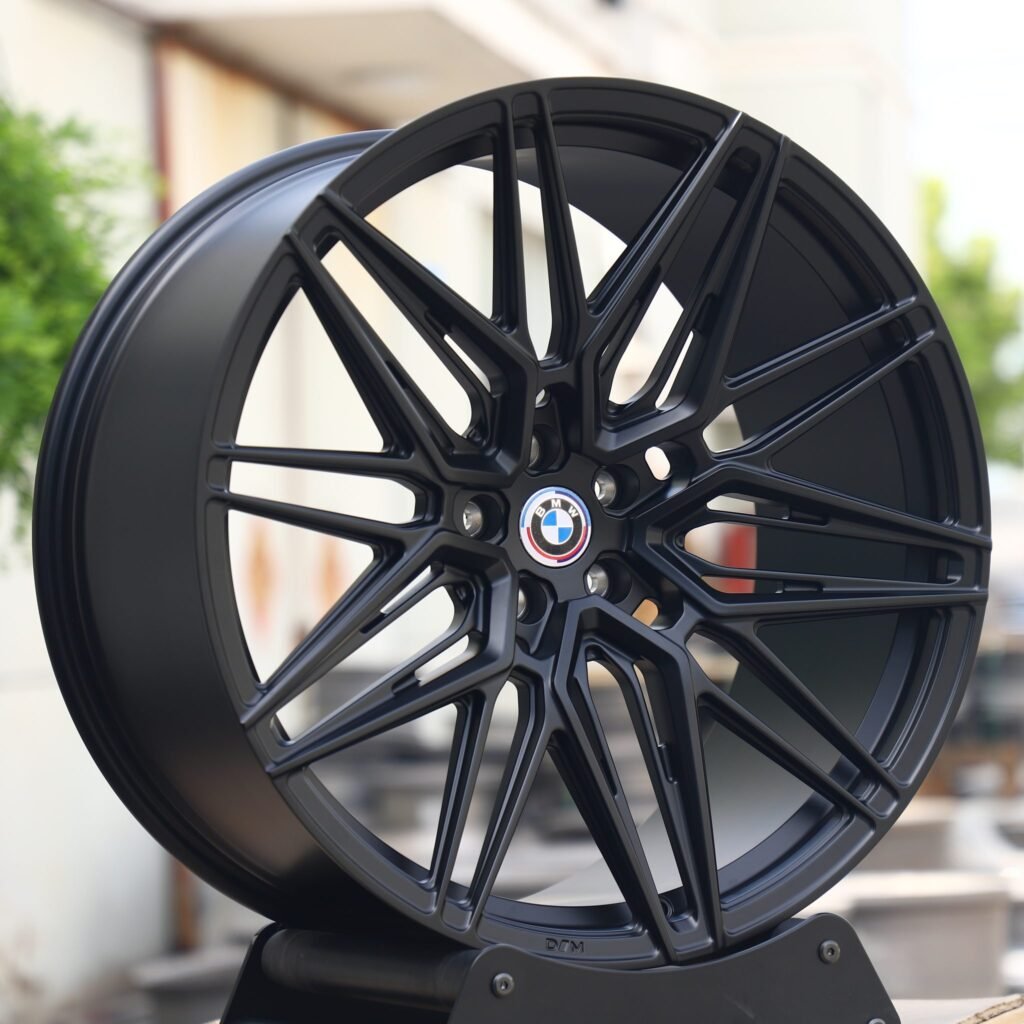 5x112 wheels – Matte Silver 10 Y-Spoke Side-Milled, side view