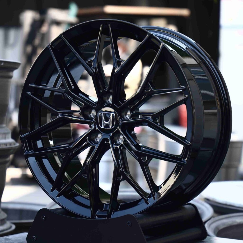 Matte Silver 10 Y-Spoke Side-Milled Forged Wheels - Honda Civic / Honda Accord Fitment (5-Lug) view 2