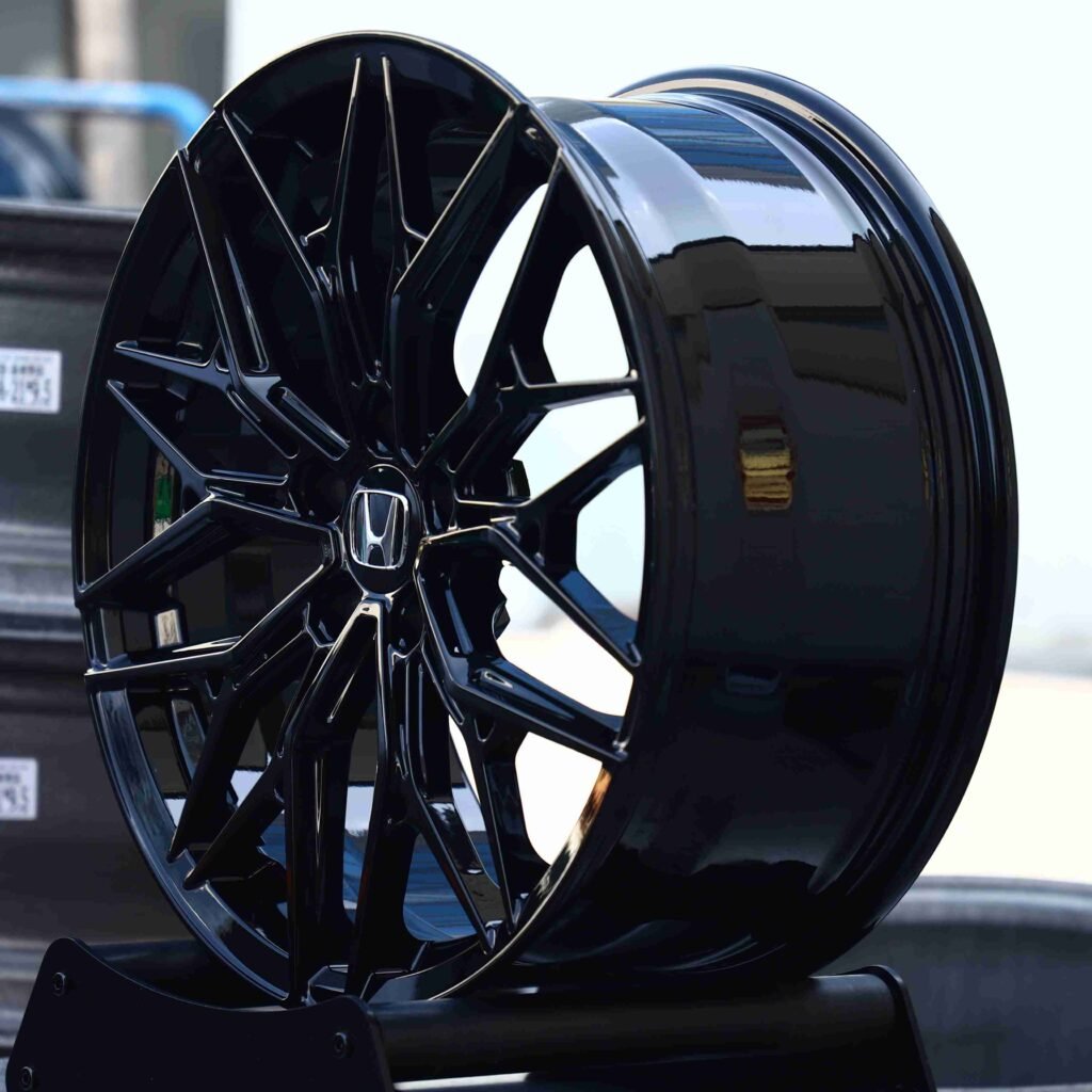 Matte Silver 10 Y-Spoke Side-Milled Forged Wheels - Honda Civic / Honda Accord Fitment (5-Lug) view 3