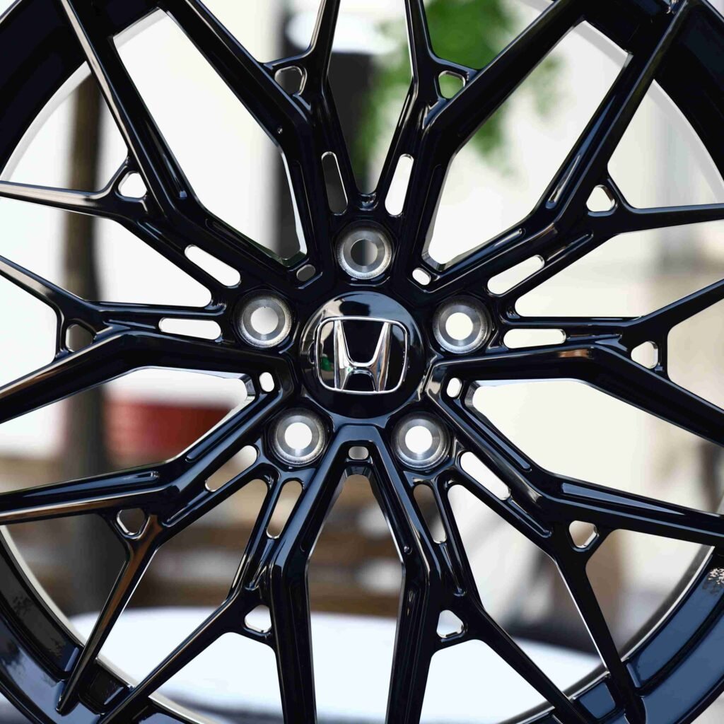 Matte Silver 10 Y-Spoke Side-Milled Forged Wheels - Honda Civic / Honda Accord Fitment (5-Lug) view 4