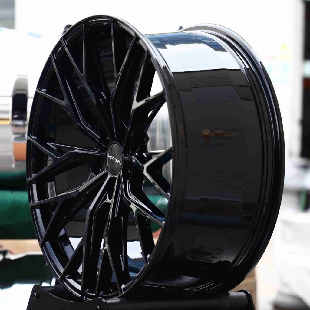 5x130 wheels – Matte Silver 10 Y-Spoke Side-Milled (Vossen-Style), side view