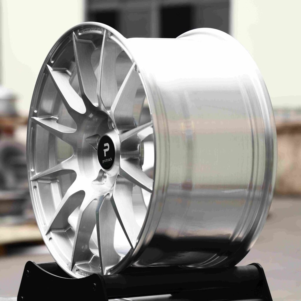 5x100 wheels – Matte Silver 12-Spoke, side view