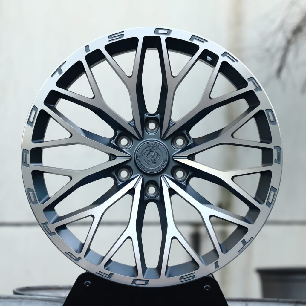 Toyota 4Runner wheels – Matte Silver 12 Y-Spoke, front view