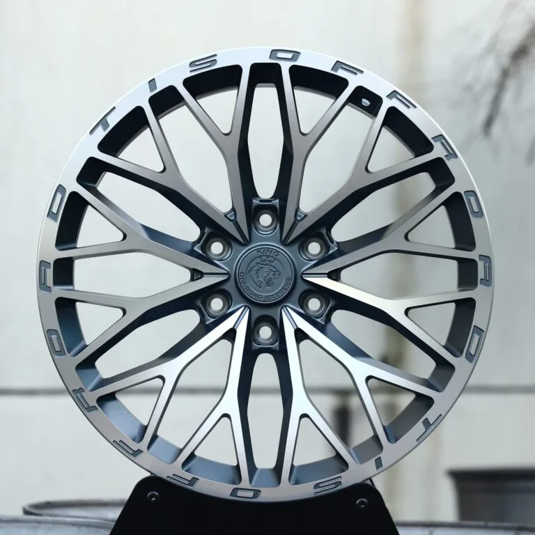 Toyota 4Runner wheels – Matte Silver 12 Y-Spoke, front view