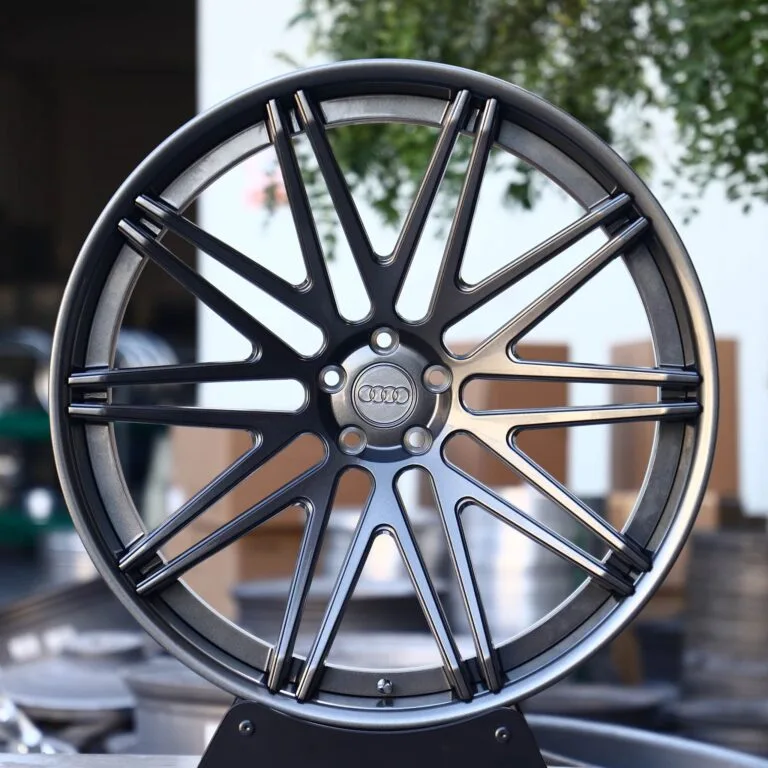 Audi A4 / A6 Forged Wheels – Gunmetal Mesh 2-Piece, front view