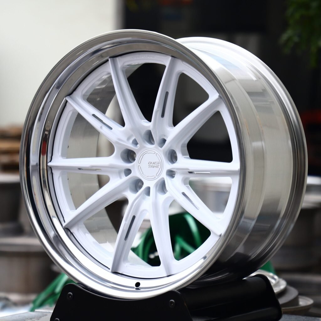 Matte Silver 2-Piece Deep Lip Forged Wheels - Porsche 911 / BMW M3 Fitment (5-Lug) view 2
