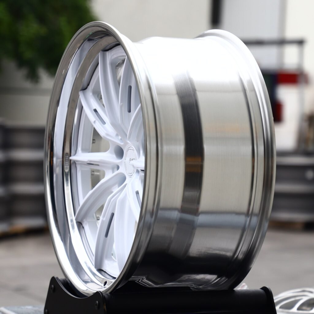 Matte Silver 2-Piece Deep Lip Forged Wheels - Porsche 911 / BMW M3 Fitment (5-Lug) view 3