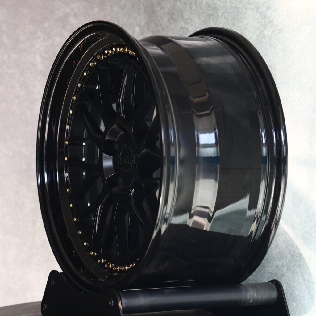 Matte Silver 2-Piece Deep Lip Riveted Forged Wheels - Porsche 911 / BMW M3 Fitment (5-Lug) view 3