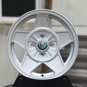 Matte Silver 5-Spoke 4-Lug Forged Wheels – Honda Civic / Volkswagen Polo Fitment (5-Lug)