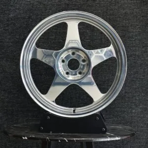Porsche 911 / BMW M3 Forged Wheels – Matte Silver 5-Spoke Deep Lip