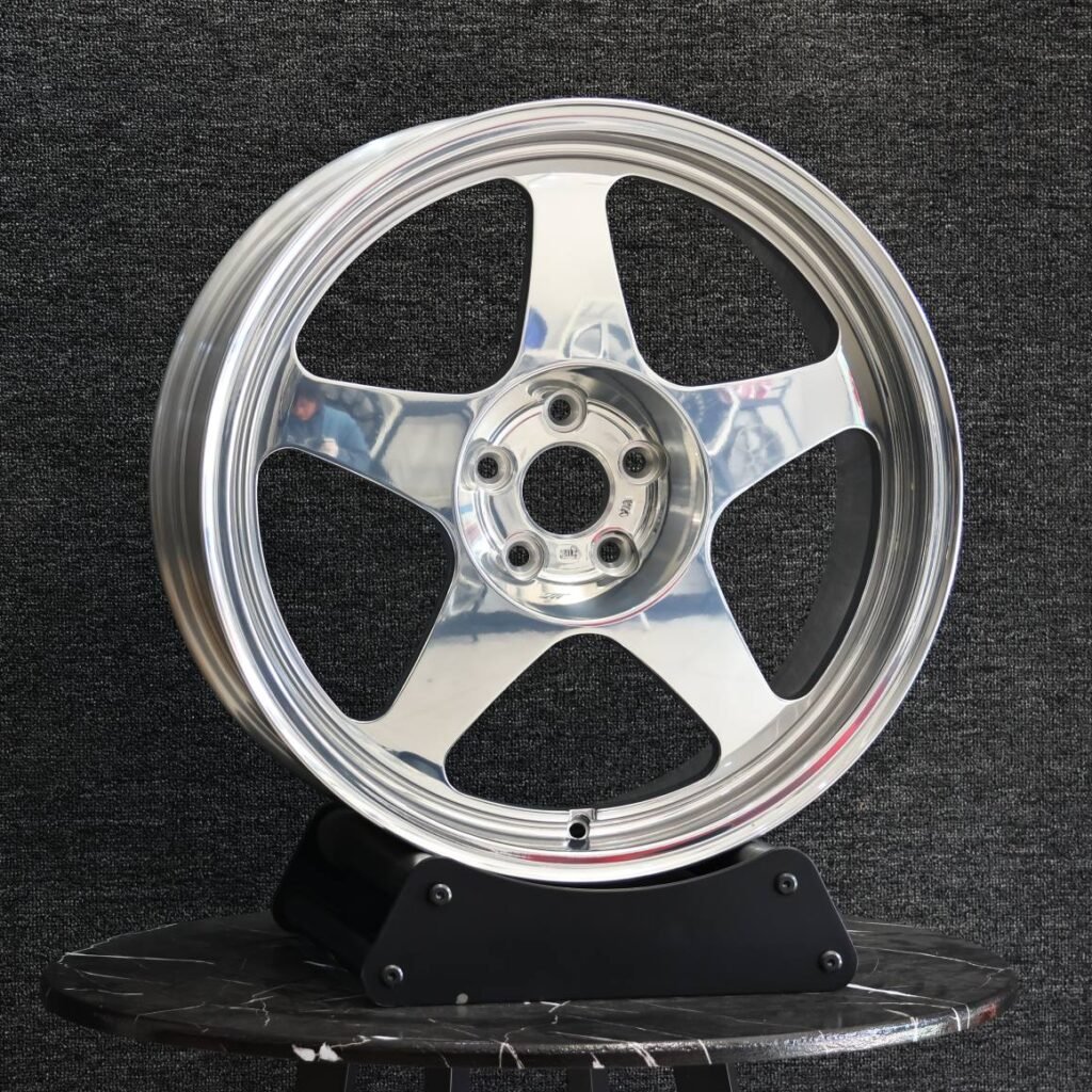 Matte Silver 5-Spoke Deep Lip Forged Wheels - Porsche 911 / BMW M3 Fitment (5-Lug) view 2