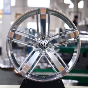 Volkswagen Golf / Passat Forged Wheels – Matte Silver 5-Spoke