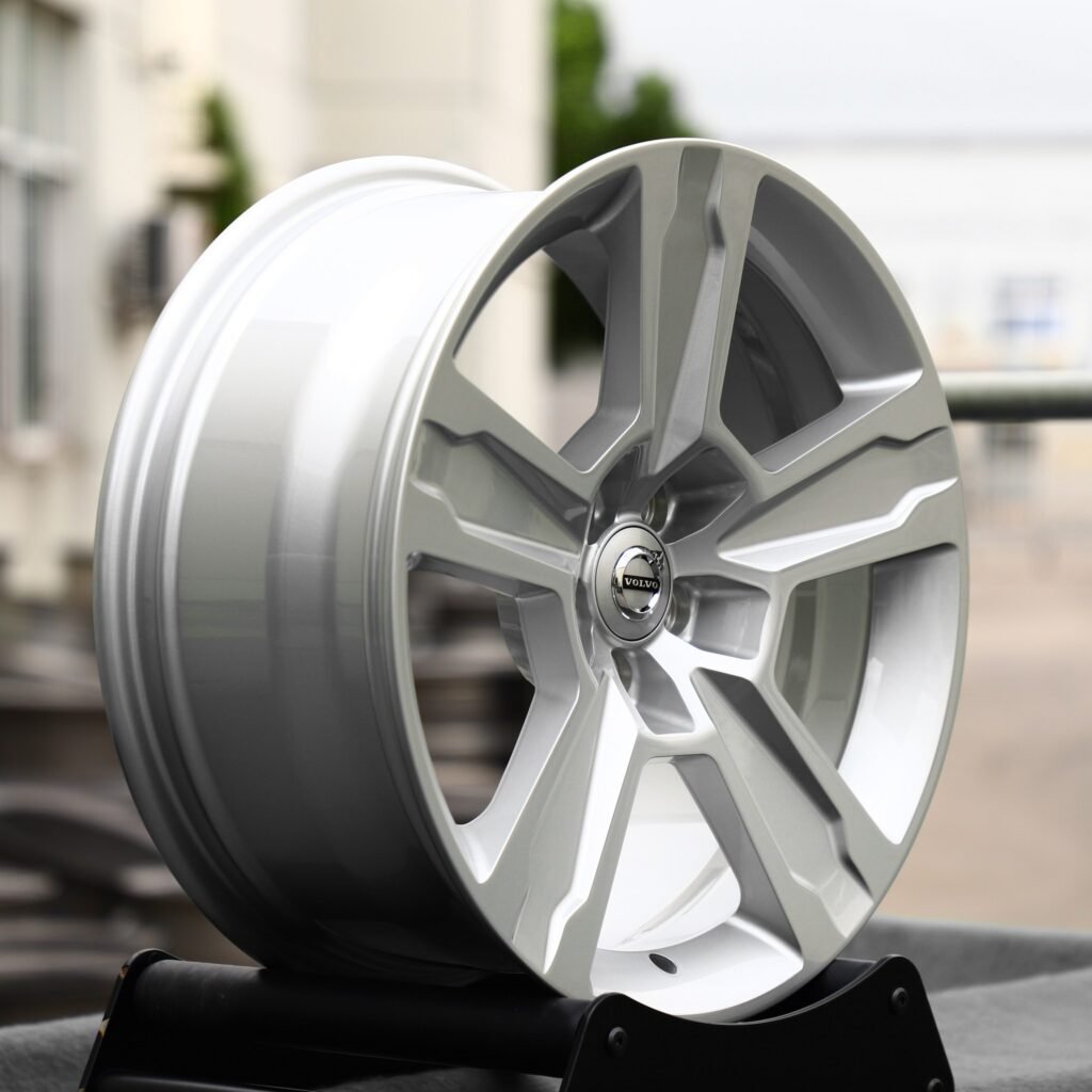 Matte Silver 5-Spoke Forged Wheels - Volvo S60 / Volvo S90 Fitment (5-Lug) view 2