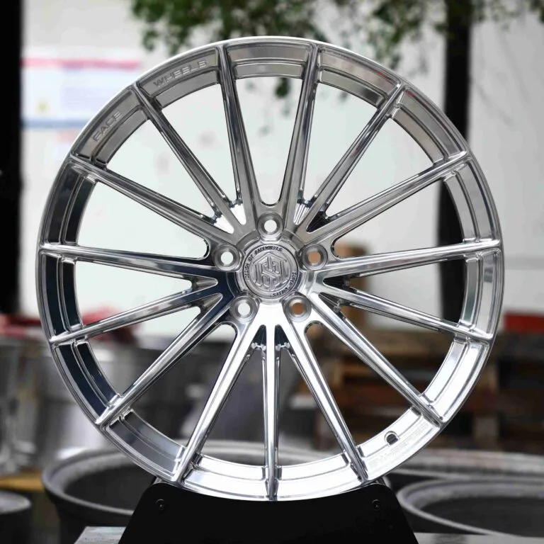 Porsche 911 wheels – Matte Silver 5 W-Spoke, front view