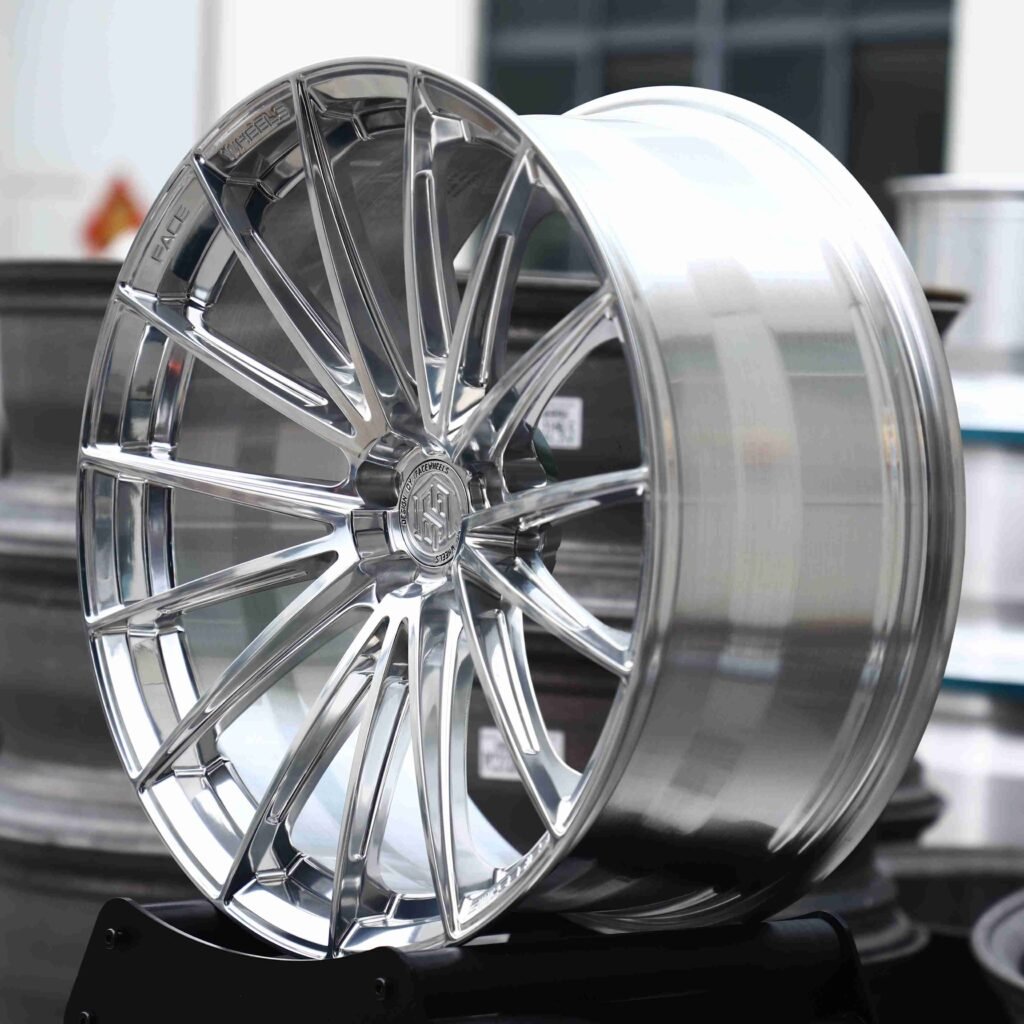 5x130 wheels – Matte Silver 5 W-Spoke, side view