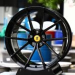 Ferrari 488 / F8 Forged Wheels – Gloss Black 5 Y-Spoke Concave