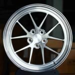 Porsche 911 / BMW M3 Forged Wheels – Matte Silver 5 Y-Spoke Deep Lip