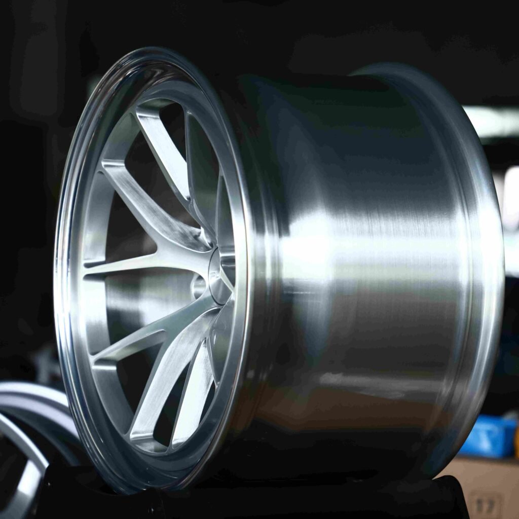 5x130 wheels – Matte Silver 5 Y-Spoke Deep Lip, side view
