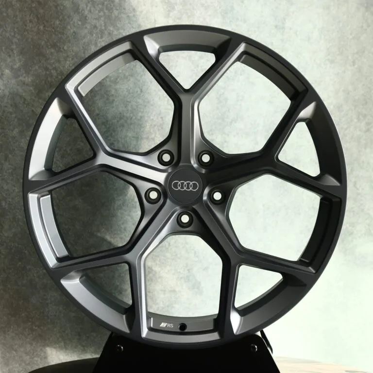 BMW M3 G80 wheels – Matte Silver 5 Y-Spoke, front view