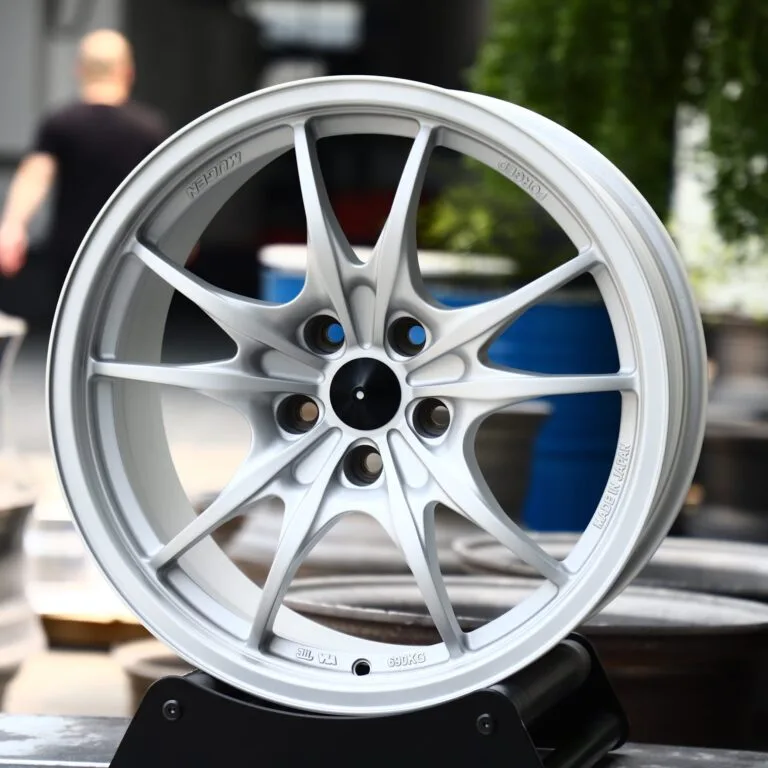 Audi A6 wheels – Matte Silver 5 Y-Spoke, front view