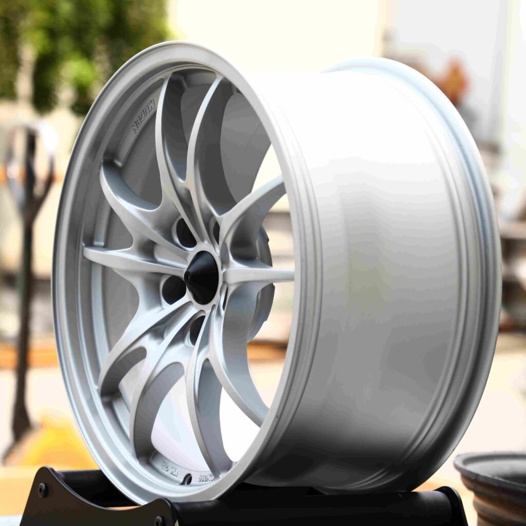 Matte Silver 5 Y-Spoke Forged Wheels - Audi A6 / BMW 5 Series Fitment (5-Lug) view 4