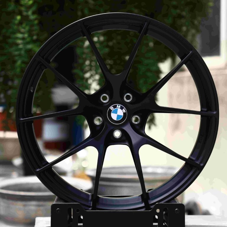 BMW M3 G80 wheels – Matte Silver 5 Y-Spoke, front view