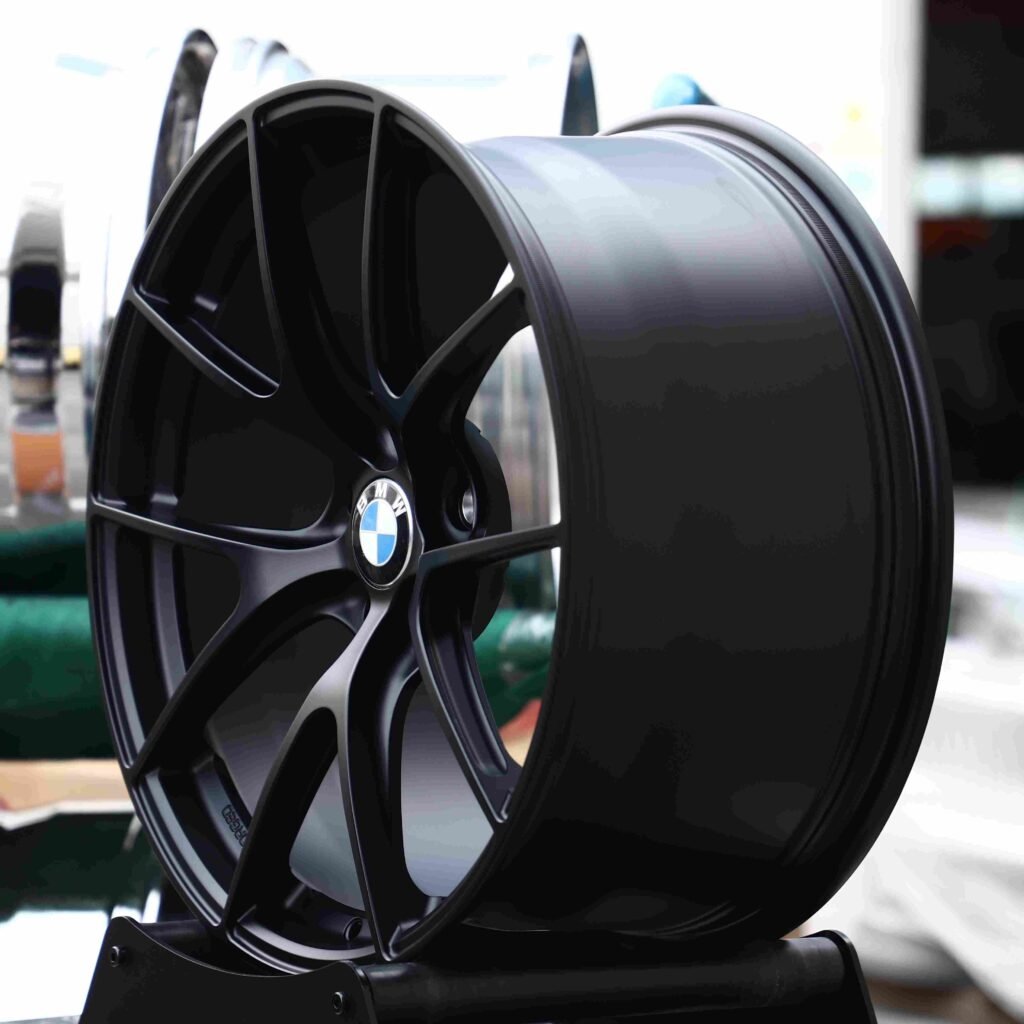 5x100 wheels – Matte Silver 5 Y-Spoke, side view