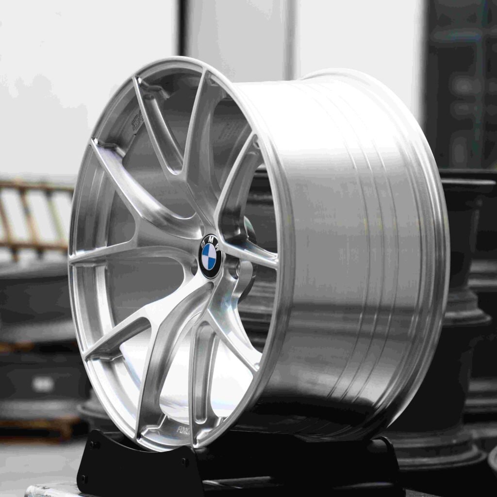 5x100 wheels – Matte Silver 5 Y-Spoke, side view