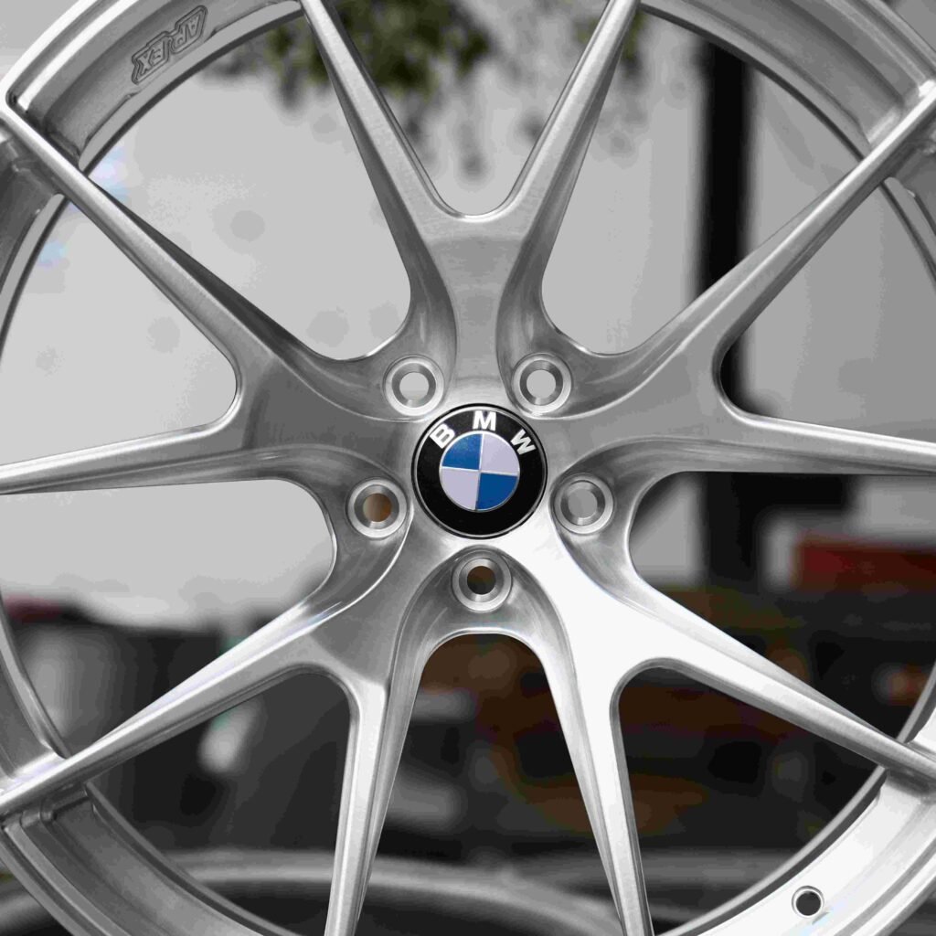 BMW M3 F80 wheels – Matte Silver 5 Y-Spoke, lip and barrel detail