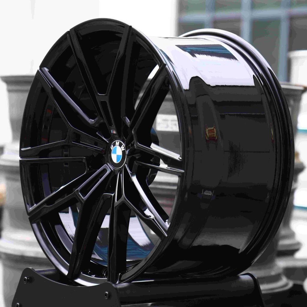 5x112 wheels – Matte Silver 5 Y-Spoke (BMW OEM-Style), side view