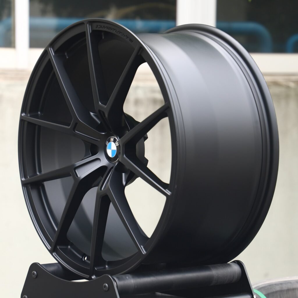5x114.3 wheels – Matte Silver 5 Y-Spoke, side view
