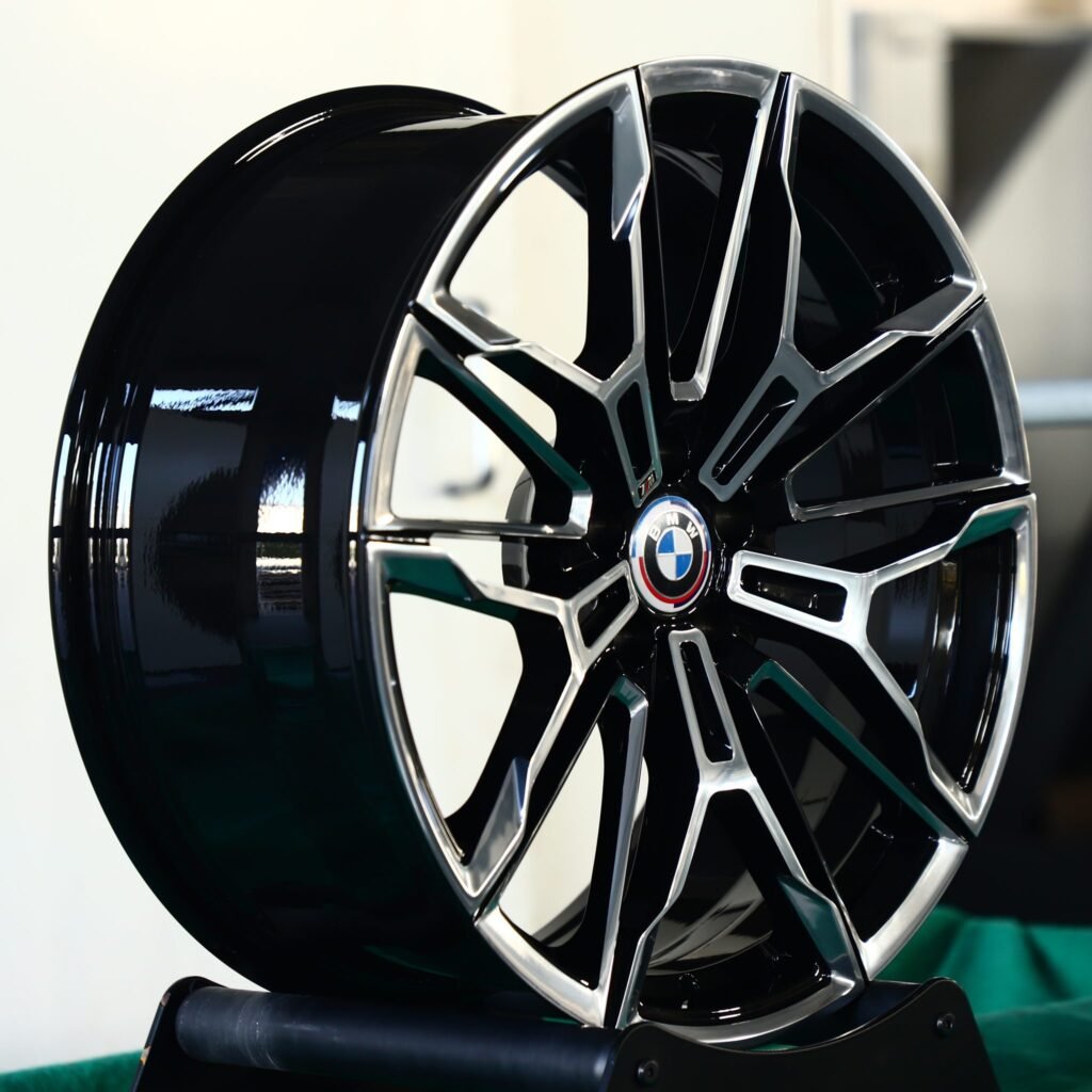 5x120 wheels – Matte Silver 5 Y-Spoke, side view