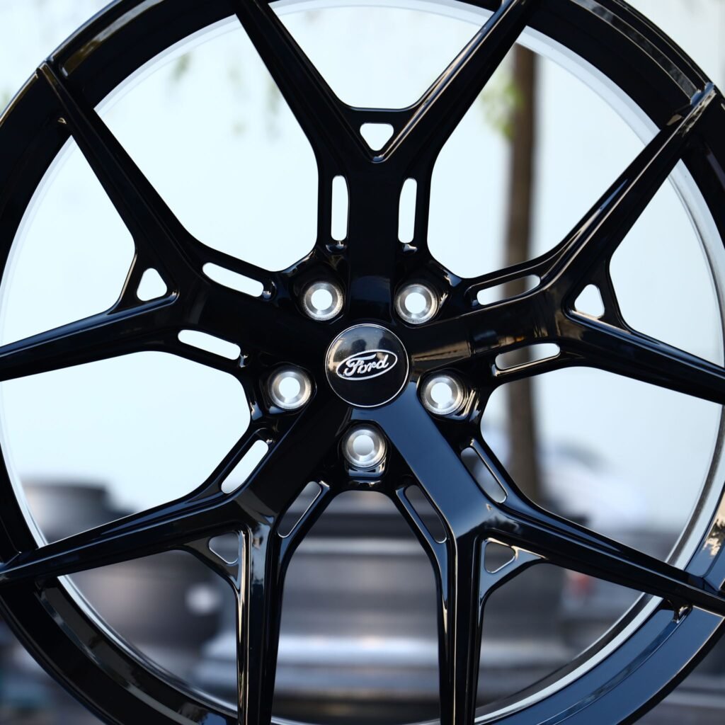 Tesla Model 3 wheels – Matte Silver 5 Y-Spoke, lip and barrel detail
