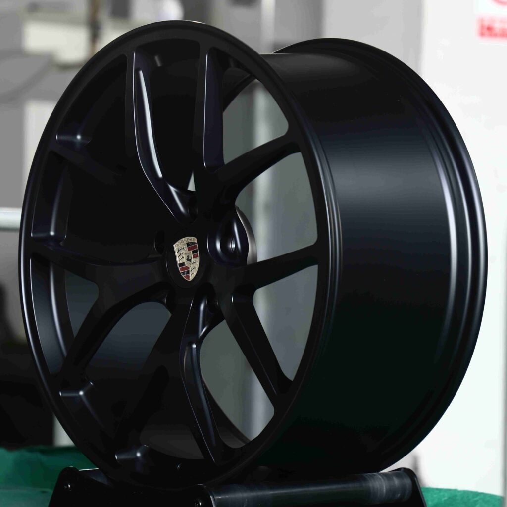 5x130 wheels – Matte Silver 5 Y-Spoke, side view