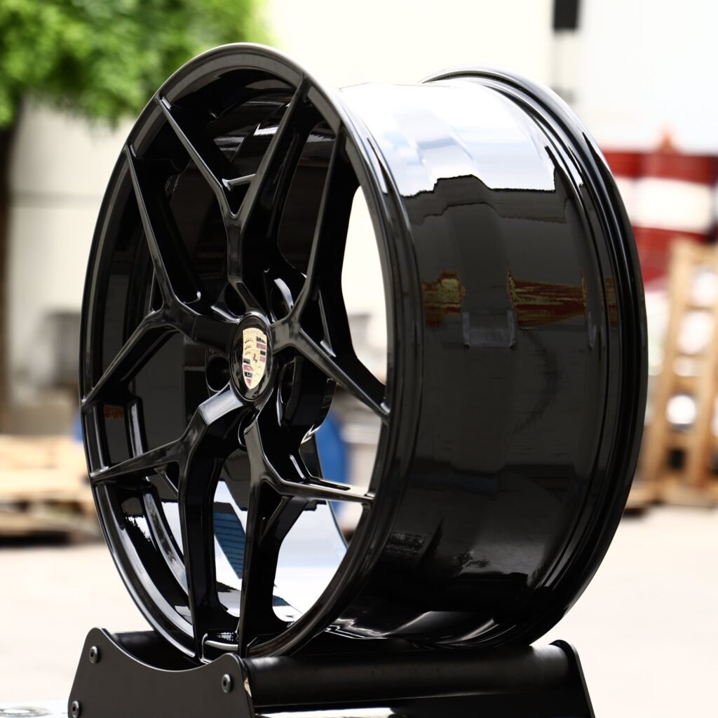 5x130 wheels – Matte Silver 5 Y-Spoke, side view