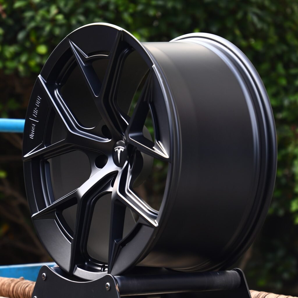 5x114.3 wheels – Matte Silver 5 Y-Spoke, side view