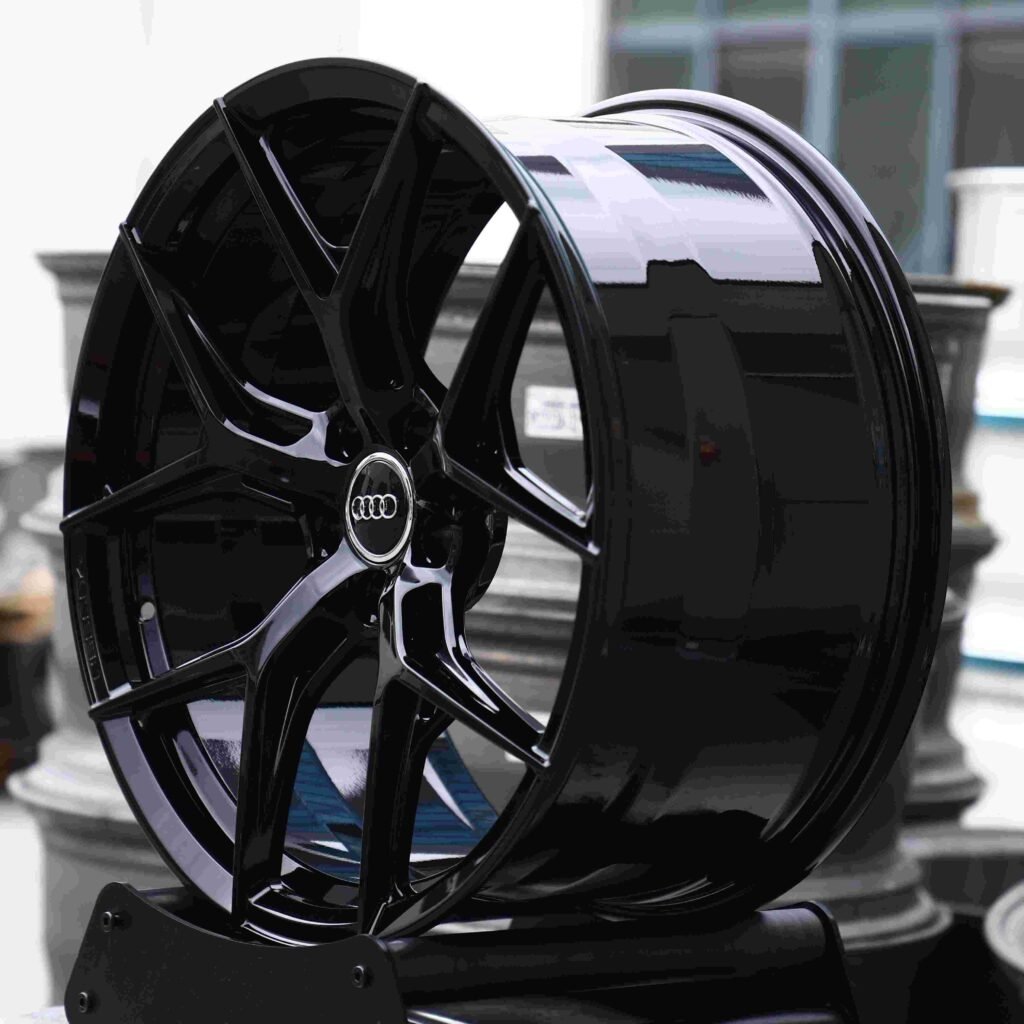 5x114.3 wheels – Matte Silver 5 Y-Spoke Side-Milled, side view
