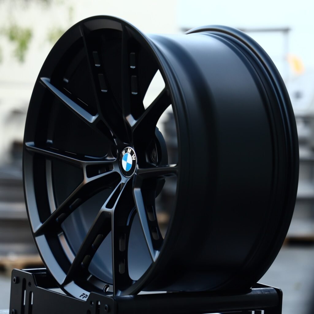 5x120 wheels – Matte Silver 5 Y-Spoke Side-Milled (BMW Style 763M), side view