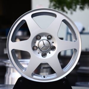 Mercedes-Benz E-Class / S-Class Forged Wheels – Matte Silver 6-Spoke