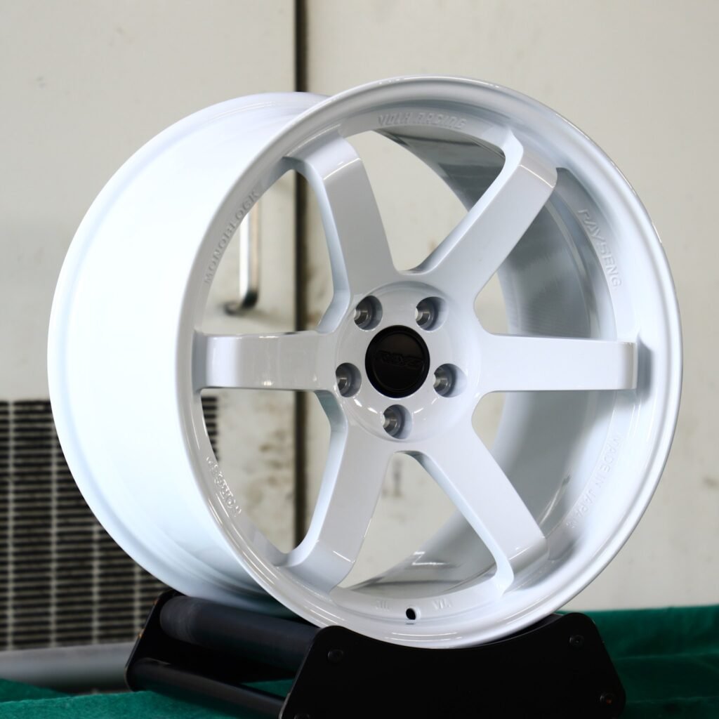 BMW M3 wheels – Matte Silver 6-Spoke, angled view