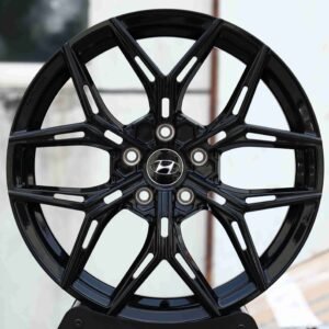 Hyundai OEM-Style Gloss Black 6 Y-Spoke Side-Milled Forged Wheels – Hyundai Elantra N / i20 N Line Fitment (5-Lug)