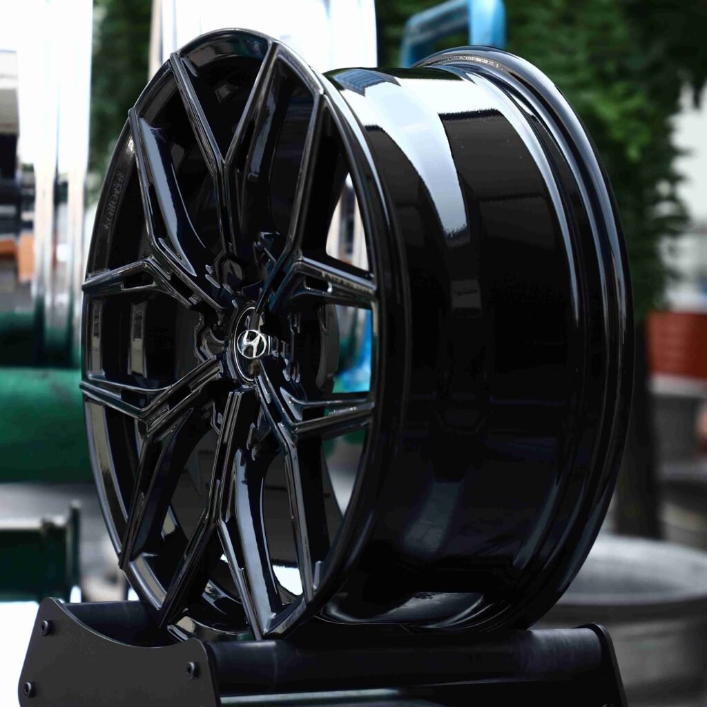 5x114.3 wheels – Matte Silver 6 Y-Spoke Side-Milled, side view
