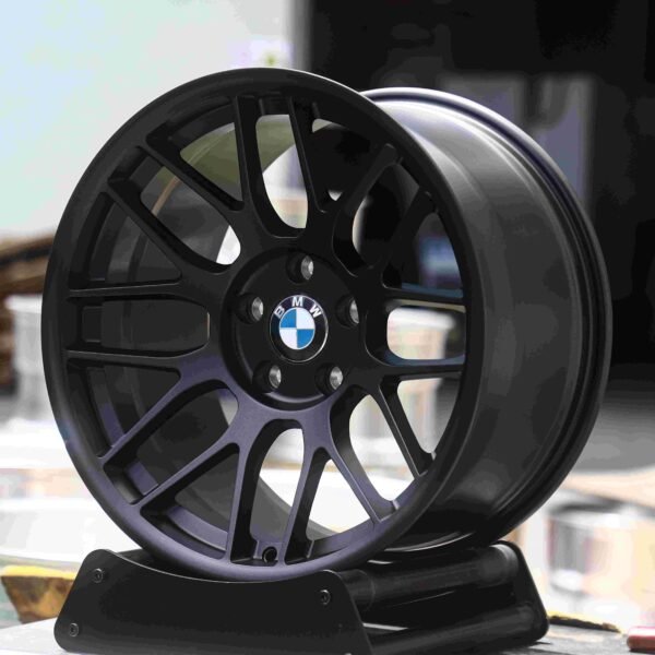 BMW M3 wheels – Matte Black 8 Y-Spoke, front view